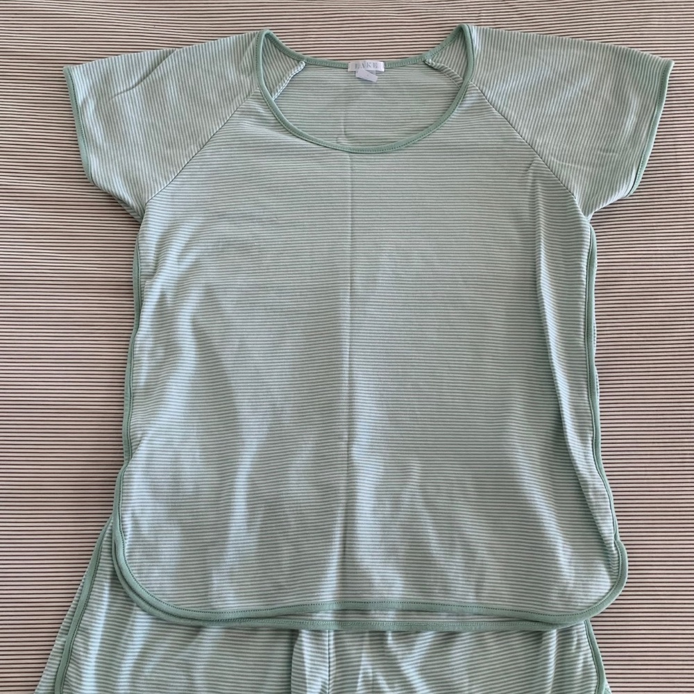 Lake Pajamas Pima Shorts Set in Parisian Green